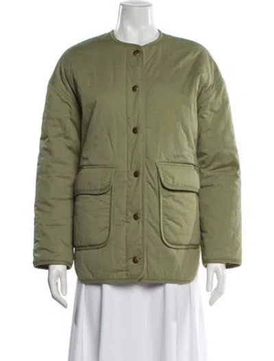 Pre-owned Sézane Utility Jacket In Green