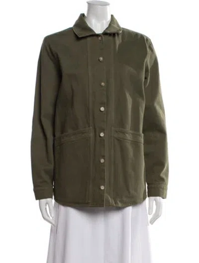 Pre-owned Sézane Utility Jacket In Green