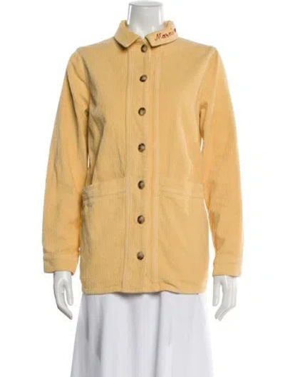 Pre-owned Sézane Utility Jacket In Yellow