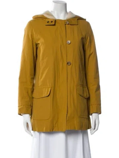Pre-owned Sézane Utility Jacket In Yellow