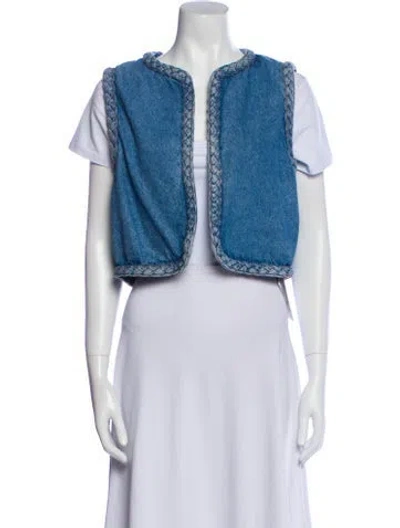 Pre-owned Sézane Vest In Blue