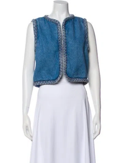 Pre-owned Sézane Vest In Blue