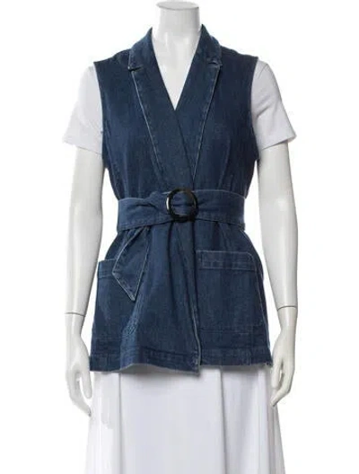 Pre-owned Sézane Vest In Blue