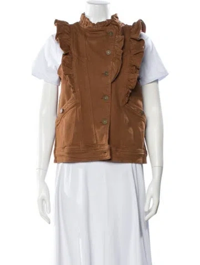 Pre-owned Sézane Vest In Brown