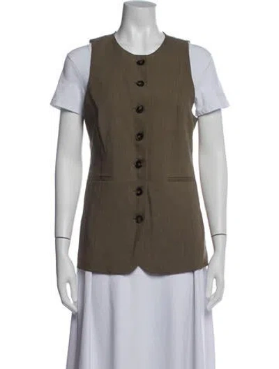Pre-owned Sézane Vest In Green