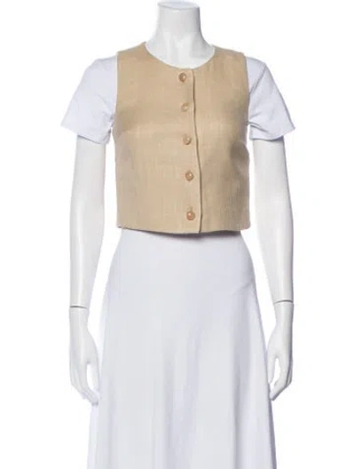 Pre-owned Sézane Vest In Neutral