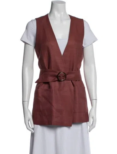 Pre-owned Sézane Vest In Red