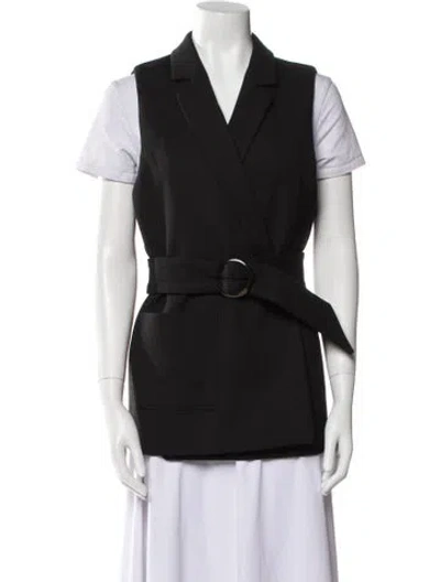 Pre-owned Sézane Vest W/ Tags In Black