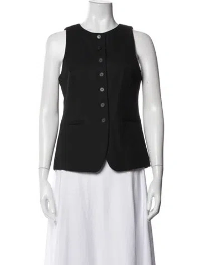 Pre-owned Sézane Vest W/ Tags In Black