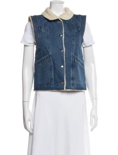 Pre-owned Sézane Vest W/ Tags In Blue