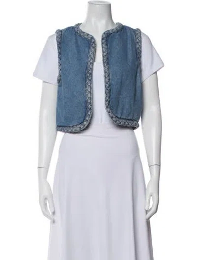Pre-owned Sézane Vest W/ Tags In Blue