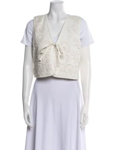 Pre-owned Sézane Vest W/ Tags In Neutral