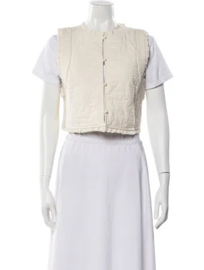 Pre-owned Sézane Vest W/ Tags In Neutral