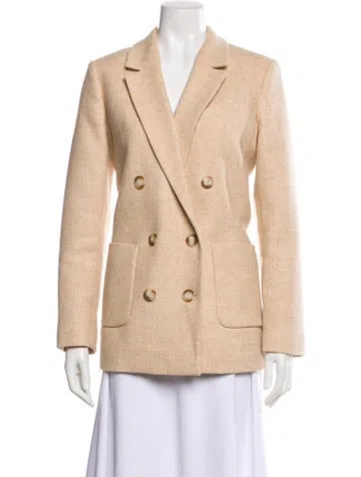 Pre-owned Sézane Virgin Wool Blazer In Neutral