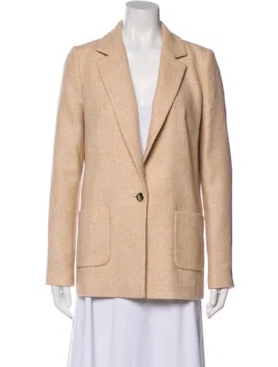 Pre-owned Sézane Virgin Wool Blazer In Neutral