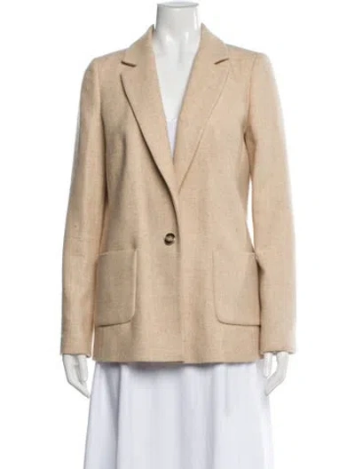 Pre-owned Sézane Virgin Wool Blazer In Neutral