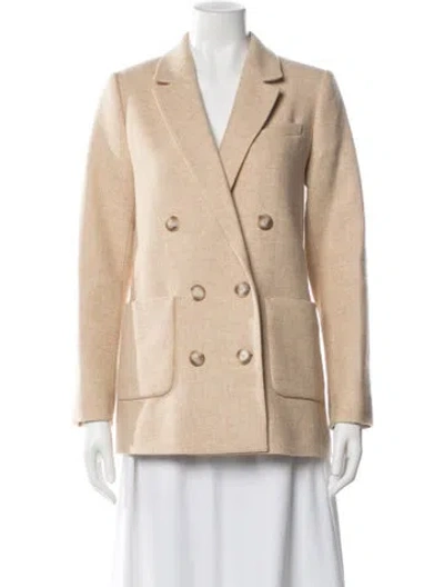 Pre-owned Sézane Virgin Wool Blazer In Neutral
