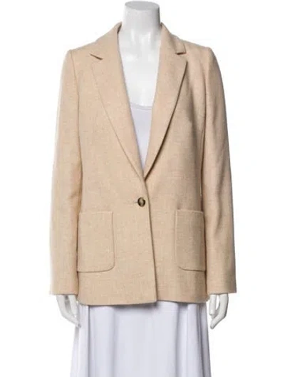 Pre-owned Sézane Virgin Wool Blazer W/ Tags In Neutral