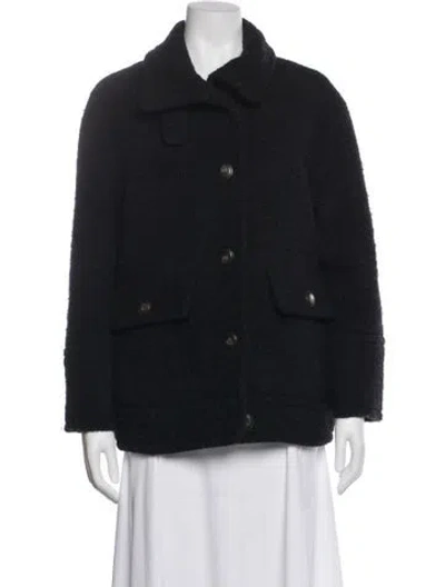 Pre-owned Sézane Virgin Wool Jacket In Gray