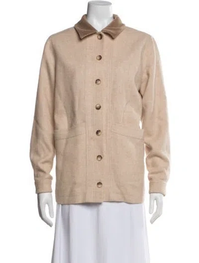 Pre-owned Sézane Virgin Wool Jacket In Neutral