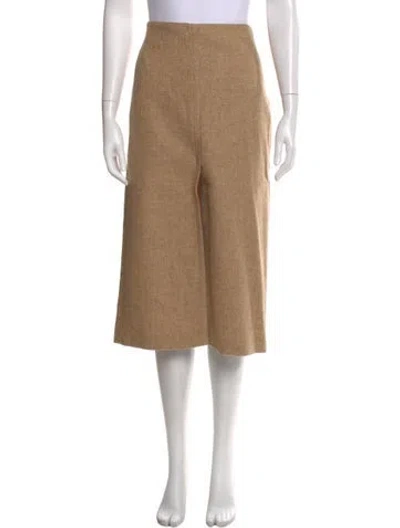 Pre-owned Sézane Virgin Wool Midi Length Skirt In Neutral