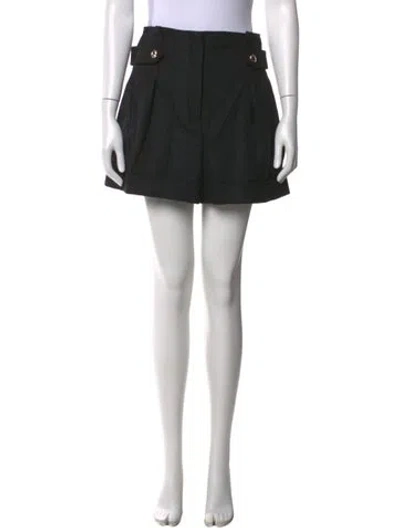 Pre-owned Sézane Virgin Wool Mini Shorts In Black