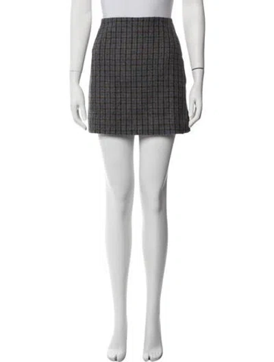 Pre-owned Sézane Virgin Wool Mini Skirt W/ Tags In Black