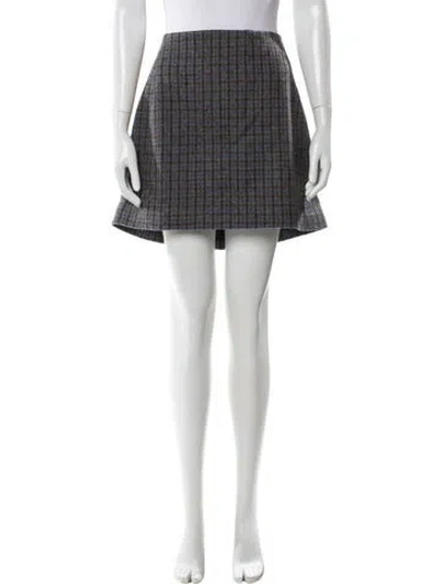 Pre-owned Sézane Virgin Wool Mini Skirt W/ Tags In Neutral