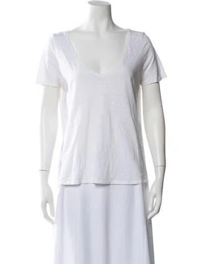 Pre-owned Sézane V-neck Short Sleeve T-shirt In Multi