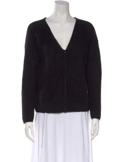 Pre-owned Sézane V-neck Sweater In Black