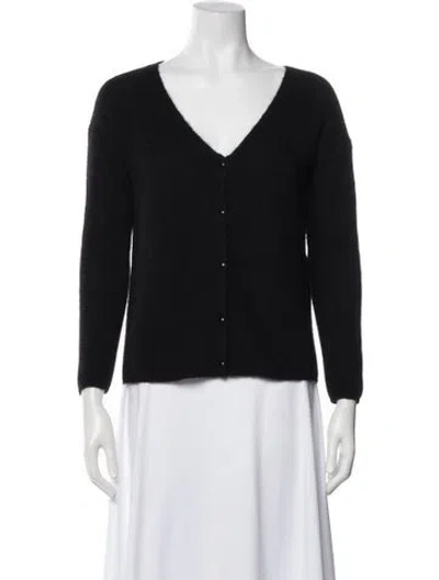 Pre-owned Sézane V-neck Sweater In Black