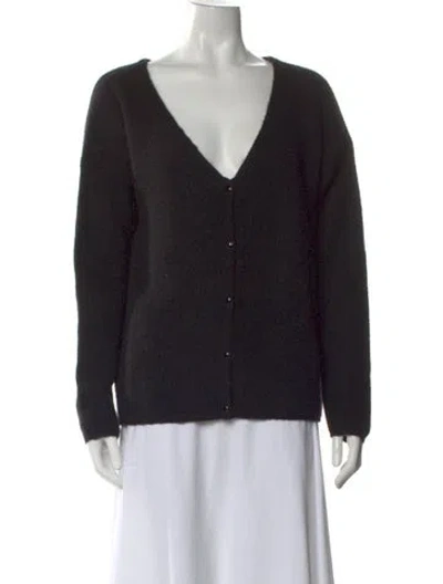 Pre-owned Sézane V-neck Sweater In Black