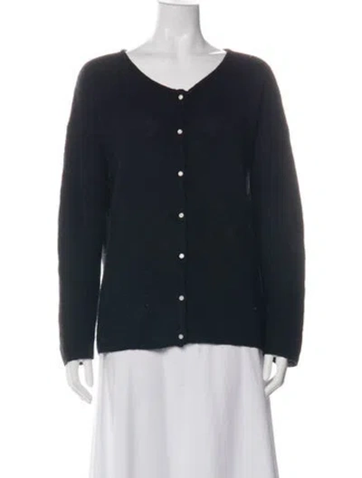 Pre-owned Sézane V-neck Sweater In Black