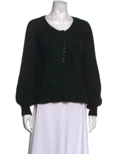 Pre-owned Sézane V-neck Sweater In Black