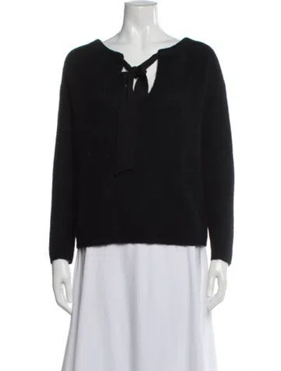 Pre-owned Sézane V-neck Sweater In Blue