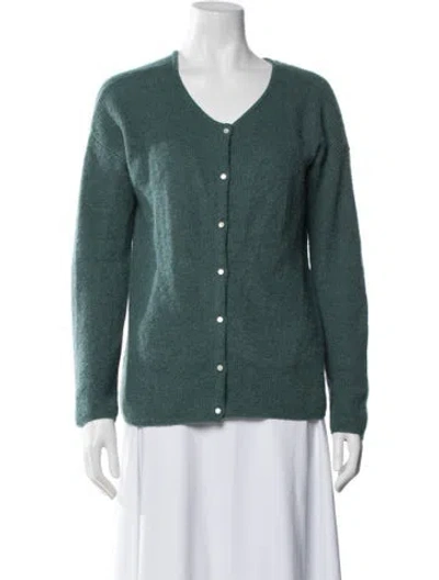 Pre-owned Sézane V-neck Sweater In Blue