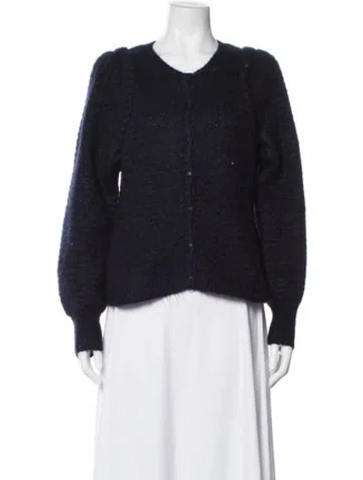 Pre-owned Sézane V-neck Sweater In Blue