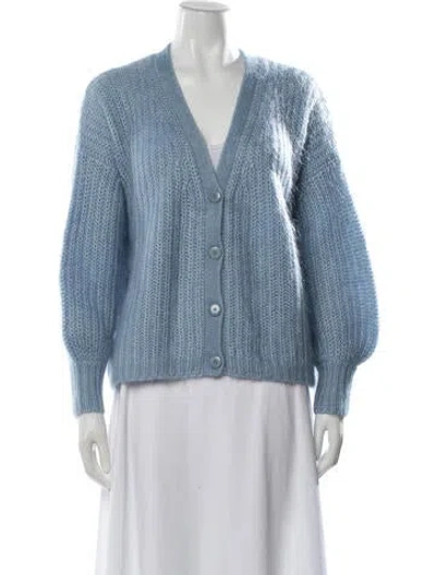 Pre-owned Sézane V-neck Sweater In Blue