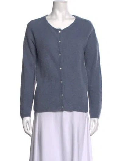 Pre-owned Sézane V-neck Sweater In Blue