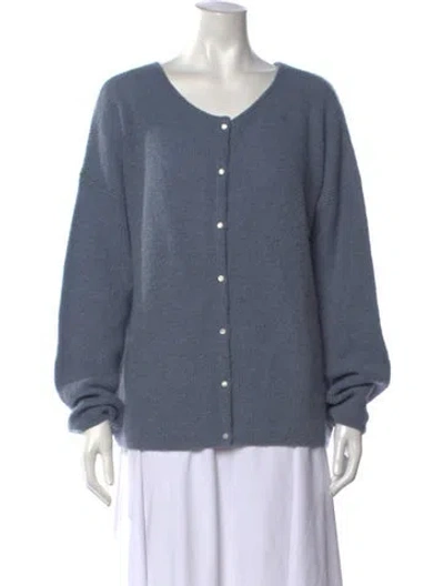 Pre-owned Sézane V-neck Sweater In Blue