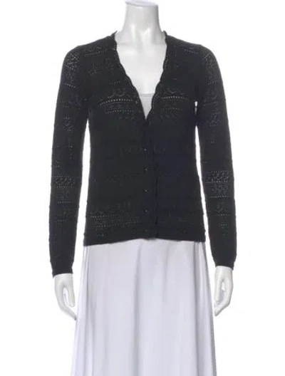 Pre-owned Sézane V-neck Sweater In Gray