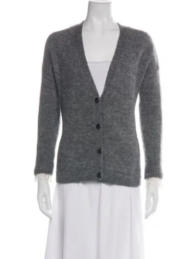 Pre-owned Sézane V-neck Sweater In Grey