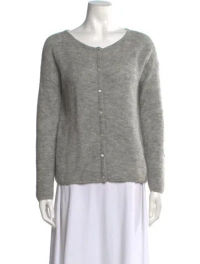 Pre-owned Sézane V-neck Sweater In Grey