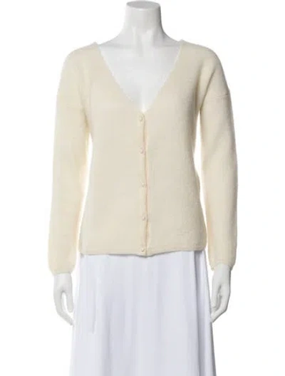 Pre-owned Sézane V-neck Sweater In Neutral