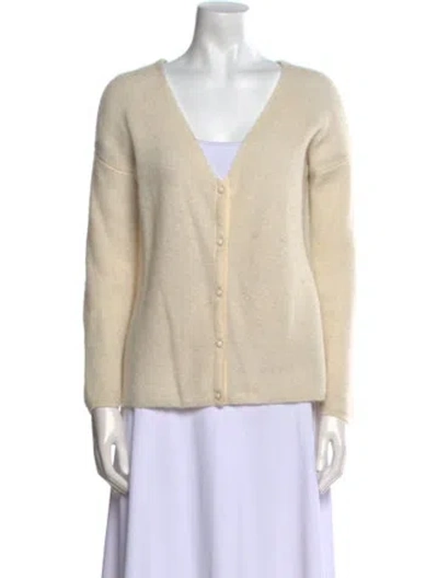 Pre-owned Sézane V-neck Sweater In Neutral
