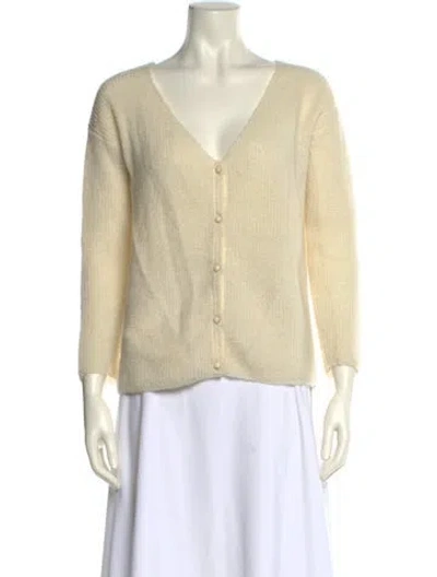 Pre-owned Sézane V-neck Sweater In Neutral