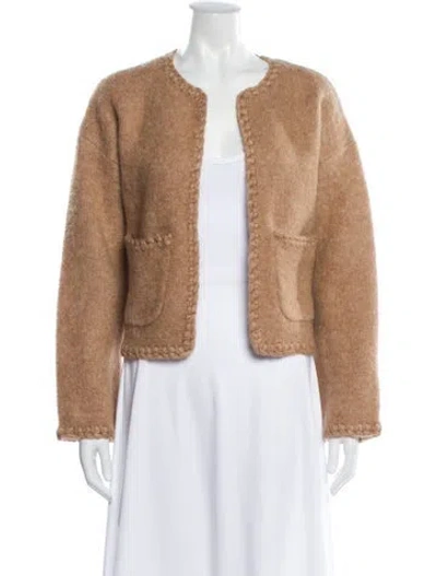 Pre-owned Sézane V-neck Sweater In Neutral