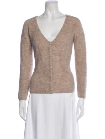 Pre-owned Sézane V-neck Sweater In Neutral