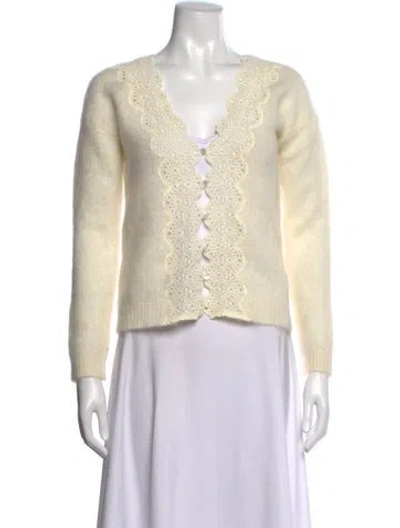 Pre-owned Sézane V-neck Sweater In Neutrals