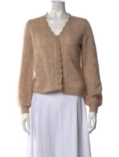 Pre-owned Sézane V-neck Sweater In Neutrals
